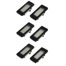 3 Pair Error Free 24 3528 LED License Plate Light Lamp for E39 E60 E61 E90 5 Series