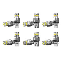 12 PièCes Voiture T20 7440 W21W LED Canbus Feux de Recul 7443 Ampoule LED Feux de Freinage ArrièRe 6000K Lampe Super Lumineuse