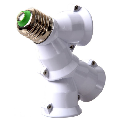 4X E27 Adapter E27 to Dual Vis Bayonet Converter 2