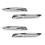 4x Clignotants LatéRaux Chromés une del pour Clignotants LatéRaux pour  SéRie 3 E46 / E90 / E91 / E92 E93 1