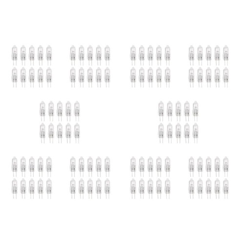100 Pcs, G4 Halogen Lamp 12V 35W Pin Lamp Warm White