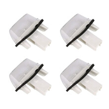 4Pcs License Number Plate Lights Lamp White for 206 207 306 307 406 407 for C3 C4