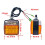 4x Forklift Turning Light LED Double-Sided Small Light 12V Square Turning Front Light Parking Light Reversing Light 7