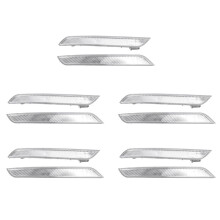 Left Right 5 Pair Clear White Side Reflector 63147187087 63147187088 for X5 X6 E70 E71 2008- 2014