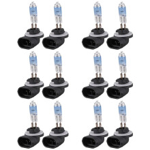12Pcs 881 100W  12V Ampoule de Brouillard Halogène Super Blanc pour Voiture Automatique