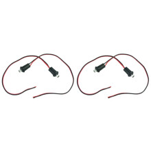 4 PièCes SéRies 12V Bleu Clignotant Dummy Faux Voiture Alarme Dash Mount LED LumièRe Moto Accessoires