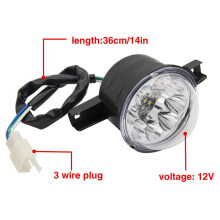 4Pcs 12V LED ATV Front Headlight 125Cc 150Cc 250Cc 300Cc Headlights for Chinese Taotao JCL Baja Yamoto Kazuma Roketa