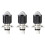 3X H4 LED Spotlight Small Light Bulb LED Motorcycle Modified Headlight Integrated Two-Color Headlight Accessories 1