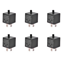 6X Relè Lampeggiante Elettronico Regolabile un LED per Indicatori di Direzione Lampeggiante CF13 JL-02 per Auto Moto