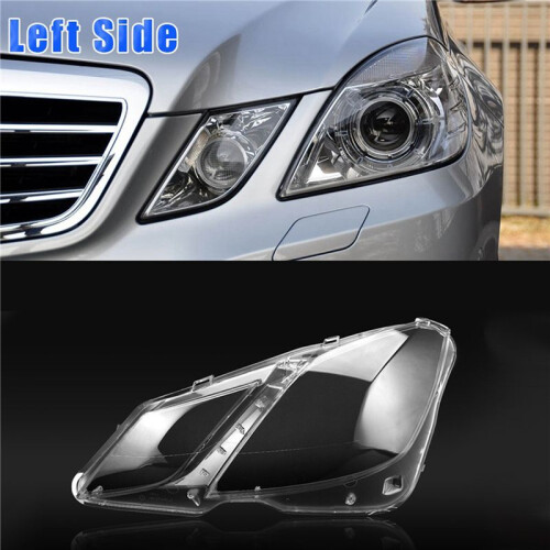 2X Left Side for   W207 E-Coupe 2009-2012 Headlight Lens Cover Headlight Shade Shell Headlight Glass Cover 1