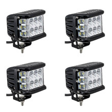 4X Auto Dreifach Seitlich Beleuchtetes Arbeitslicht Dome Light Burst Blinklicht Scheinwerfer Scheinwerfer Blitzlicht LED AutozubehöR E