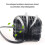4X Auto Triple Side Lighted Work Light Dome Light Burst Flashing Headlight Spotlight Strobe Light LED Auto Supplies E 4