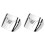2X Chrome Tail Light Visor Cover for  Dyna Softail FXD FLHT FLST FXR FLTR 883 1