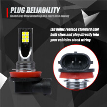 10Pcs Car H11 H8 H9 COB 60W 6000K LED Headlight Fog Light Bulbs Replace Halogen Kit Clear White Light