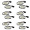 12Pcs Car Led Targa Luce Luce Targa Luce per    Accord Nero 1