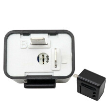 3X Relé Intermitente LED de 2 Pines Frecuencia Ajustable de 12 V para SeñAl de de Motocicleta ReléS Indicadores de Luces Intermitentes