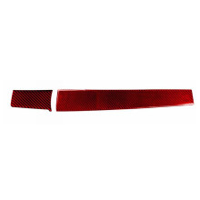 ABS Red Carbon Fiber Interior Dashboard Panel Cover Trim Decor Sticker for 10Th Gen 2016 2017 2018 2019(LHD)