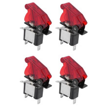4X 12V 20A Car Truck Cover LED Light SPST Toggle Rocker  Control /Off 2Pins