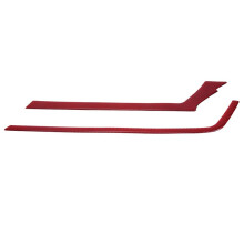 ABS Red Carbon Fiber Middle Air Vent Outlet Cover Trim Decor Sticker for 10Th Gen 2016 2017 2018 2019(RHD)