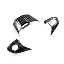 Steering Wheel Cover Trim Kit for Yaris 2023 2024 Southeast Asia Version Interior Accessories ,Carbon Fiber