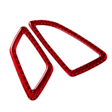 ABS Red Carbon Fiber Side Dashboard Air Vent Cover Trim Decor Sticker for   10Th Gen 2016 2017 2018 2019(LHD)