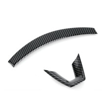 Car Steering Wheel Cover Trim Sticker ABS Carbon Fiber for Model 3 Highland 2024 Interior Accessories