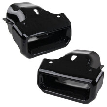 Car Left+Right Exhaust Bezels for Chevy Silverado 1500 Series 2019-2023 84434641 84434642 84667764