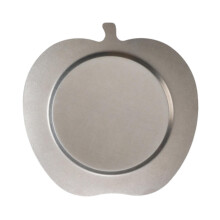 Stainless Steel Dinner Plate 24cm Rustproof Stackable for Camping Picnic and Outdoor Dining