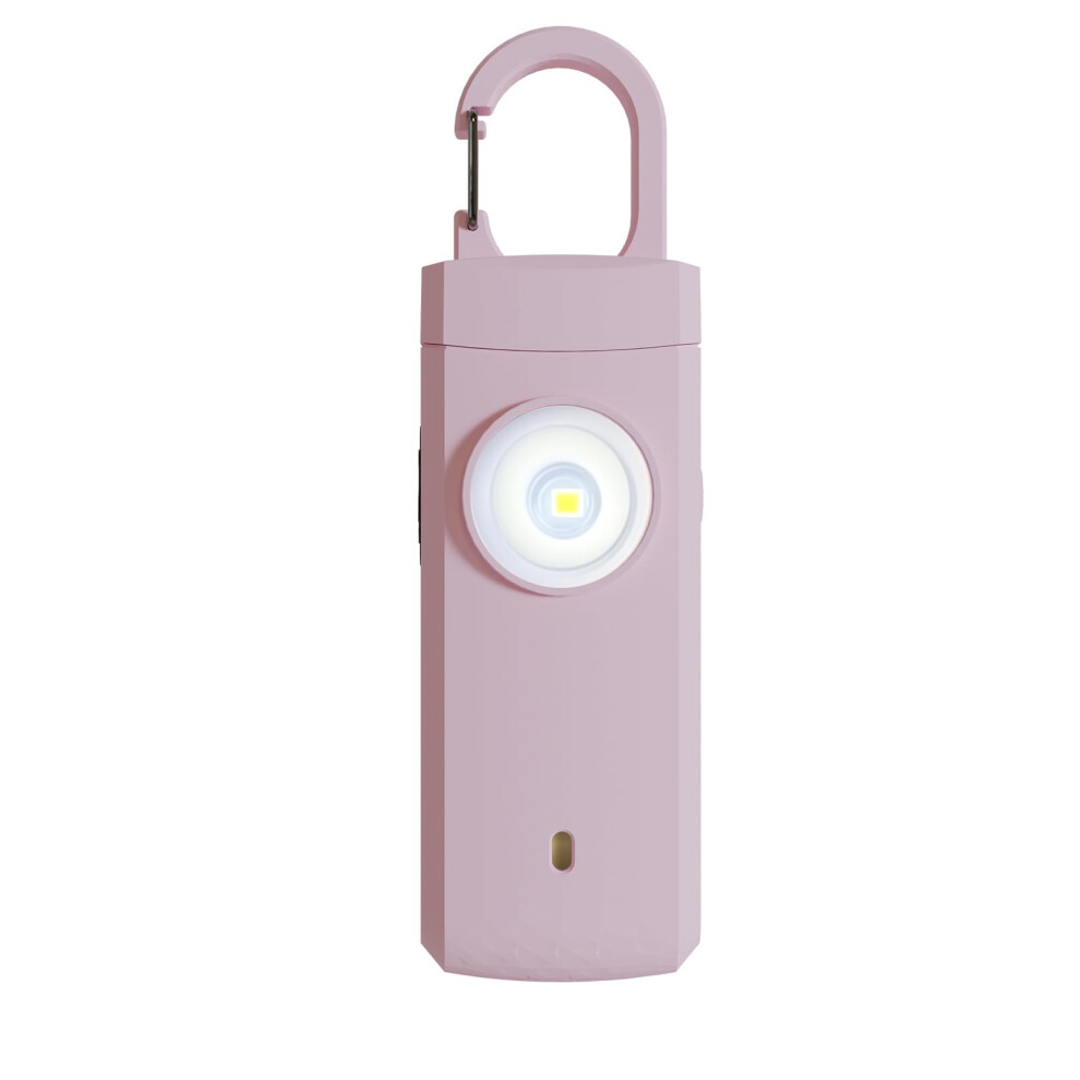 Rechargeable Safety Alarm For Women With 130Db Loud Siren, Strobe Sos Led, Usbc Charging, Pink Self Defense Keychain 9092120870848