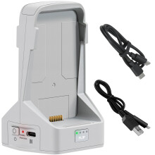 Fast Dual Battery Charger Hub with Cable for DJI FLIP, Charges Two Batteries in 70 Minutes