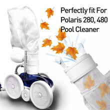 Bolsas para Limpiadores de Piscinas, 4 Piezas Bolsas para Barrer Piscinas, Repuesto de Bolsa para Piscinas con Cremallera, Piezas Spa para Piscinas