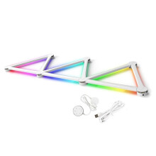 USB Wall Light RGB LED Light Bars, 16 Million Color Dimmable Music Sync DIY Home Decor Light Bars