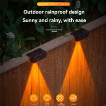 4 Pezzi LED Lampade da Parete Solari Luci Scale Illuminazione Esterna Recinzione Portico Lampada Decorativa Gradino Recinzione Cortile Giardino Luce