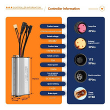 Contrôleur de Vélo Électrique avec Fil Lumineux 1T5 Contrôleur D'Onde Sinusoïdale Étanche KT-30A Accessoire Essentiel pour Vélo Électrique
