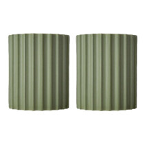 2X Slaapkamer Wandlamp Thuis Ingang Gangpad Woonkamer Lamp Hars Wandlamp Binnen Wandlamp Bedlampje (Groen)
