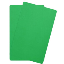 150Pcs Metal Business Card Blanks,1/64In Thick 3.4 X 2In Aluminum Laser Engraving Material for DIY Business Cards Green