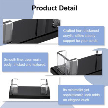 Visitenkartenhalter Aus Acryl für Den Schreibtisch, 2 Stück Visitenkartenhalter für Den Schreibtisch, Acryl-Visitenkartenständer-Organizer