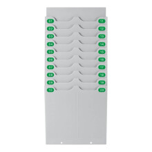 Retractable Attendance Rack Punch Card Holder Attendance Card Holder 20 Position Punch Card Holder Card Holder Employee