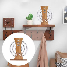 Desk Date Display Rotating Calendar Decorative Manual Rotating Calendar Reusable Daily Desktop Calendar A