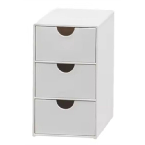 Desk Organizer with 3 Drawers Multifunctional Dustproof Stackable Office Supplies Organiser 1