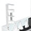 No Drilling Extendable Under Desk Box Tray and Cord Organizer Clamp Mount Computer Desk Wire Organizer 6