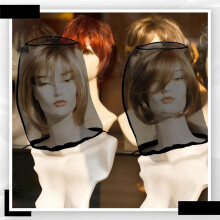6 Pcs Wig Storage Bags Adjustable Wig Bag with Drawstring Portable Travel Organizer for Keep From Dirt Dust Black