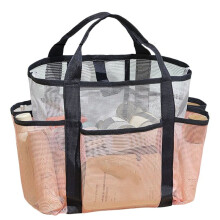 Borsa da Spiaggia Portatile, Borsa da Bagno, Borsa da Spiaggia Pieghevole In Rete, Borsa da Palestra e da Nuoto, Borsa da Trasporto Portatile di