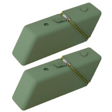 2pc Large Capacity Student Pencil Case Silicone Pencil Case Gradient Rectangular Stationery Organizer Pencil Bag