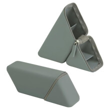 Elegante Portalápices de Silicona, Estuche Plegable para Lápices, Organizador de Gran Capacidad para Escritorio, Oficina y Estudio, Color Gris.