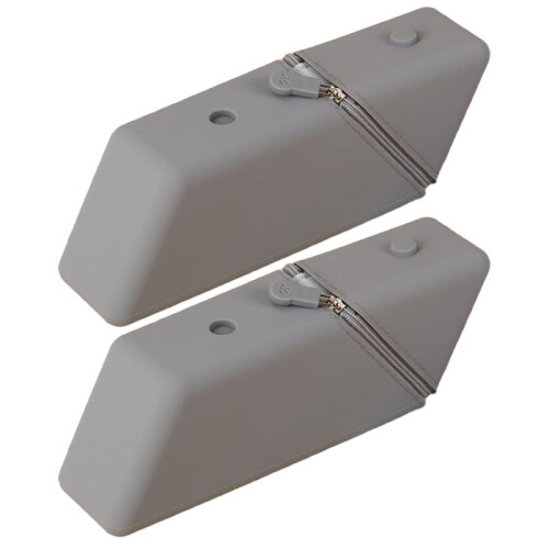 2pc Large Capacity Student Pencil Case Silicone Pencil Case Gradient Rectangular Stationery Organizer Pencil Bag Grey