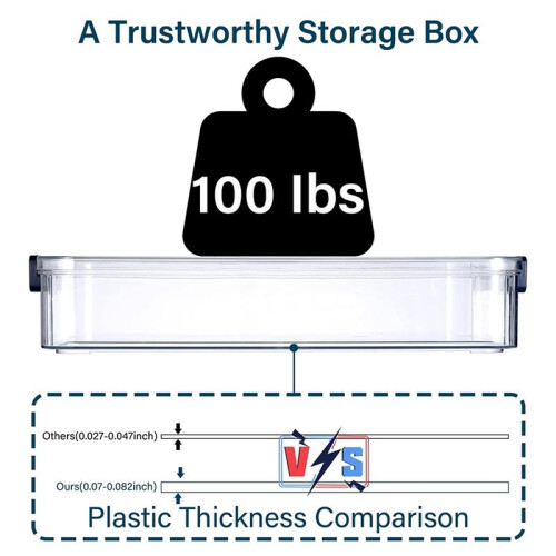 2 Pcs 5.5qt 9 X 13 Plastic Portable Project Case with Snap-Tight  Clear Stackable Storage Box with Lids 1