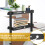 2 Tiers Clamp- Desk Shelf No Drill Desk Organizer Rack Space Saving Adjustable Metal Computer Desktop Clamp 4