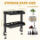 2 Tiers Clamp- Desk Shelf No Drill Desk Organizer Rack Space Saving Adjustable Metal Computer Desktop Clamp 6