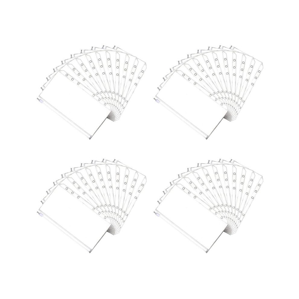 40 Pcs Cash Envelope 6 Holes Budget Binder Pockets Zipper Folders For A6 Notebook Binder Money Saving Binder Accessories 4712342641686